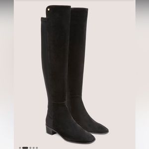 Stuart Weitzman CITY BLOCK SQUARE-TOE BOOT